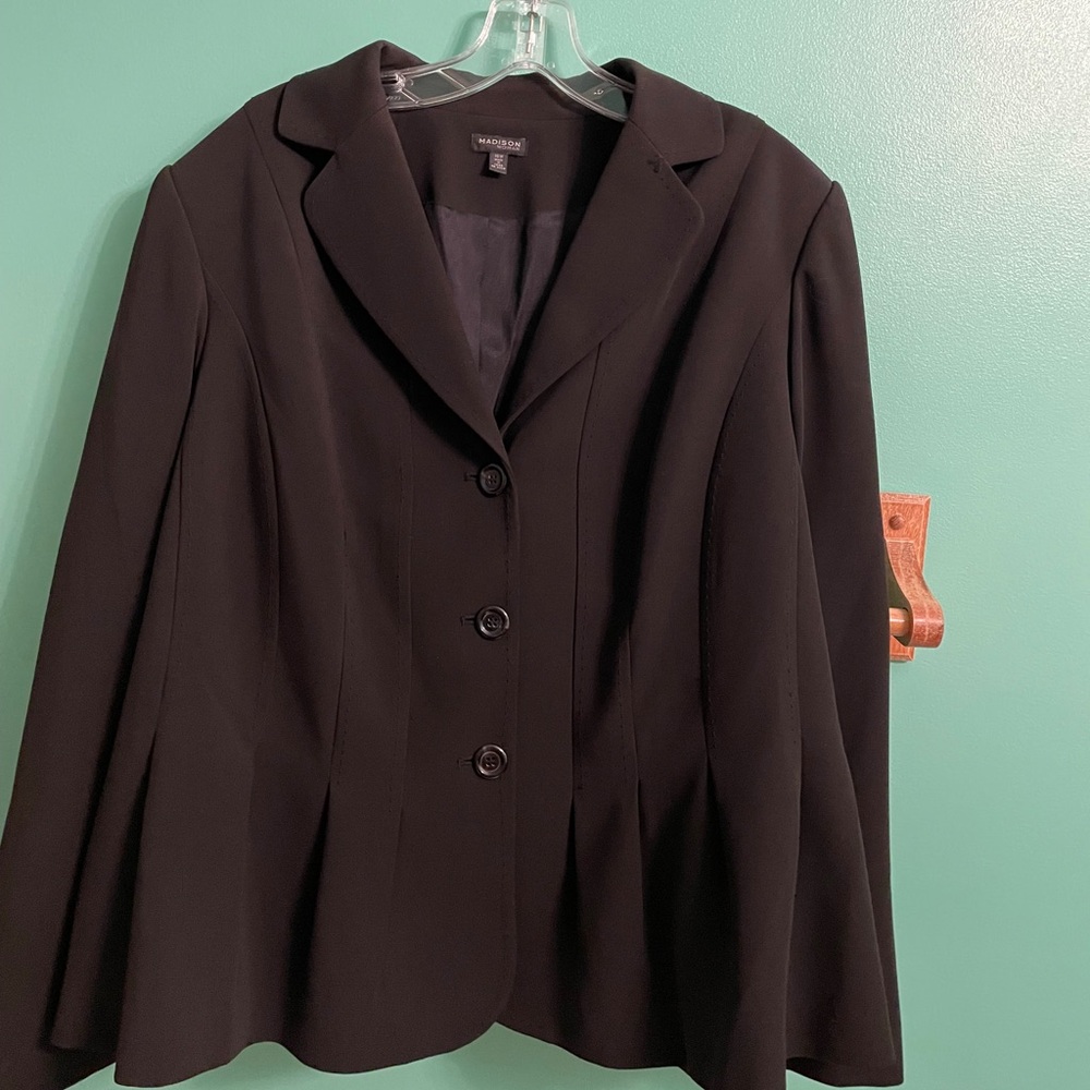 Madison Woman Vintage Black Blazer Jacket - Picture 4 of 13